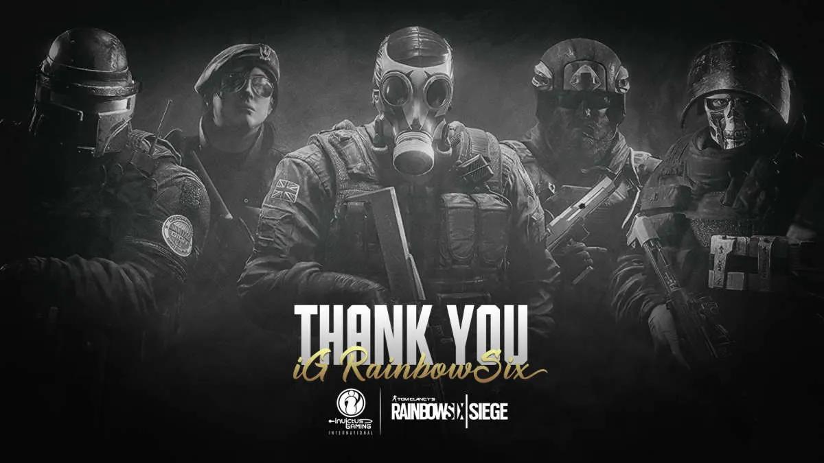 Invictus Gaming International Disbands Rainbow Six Roster