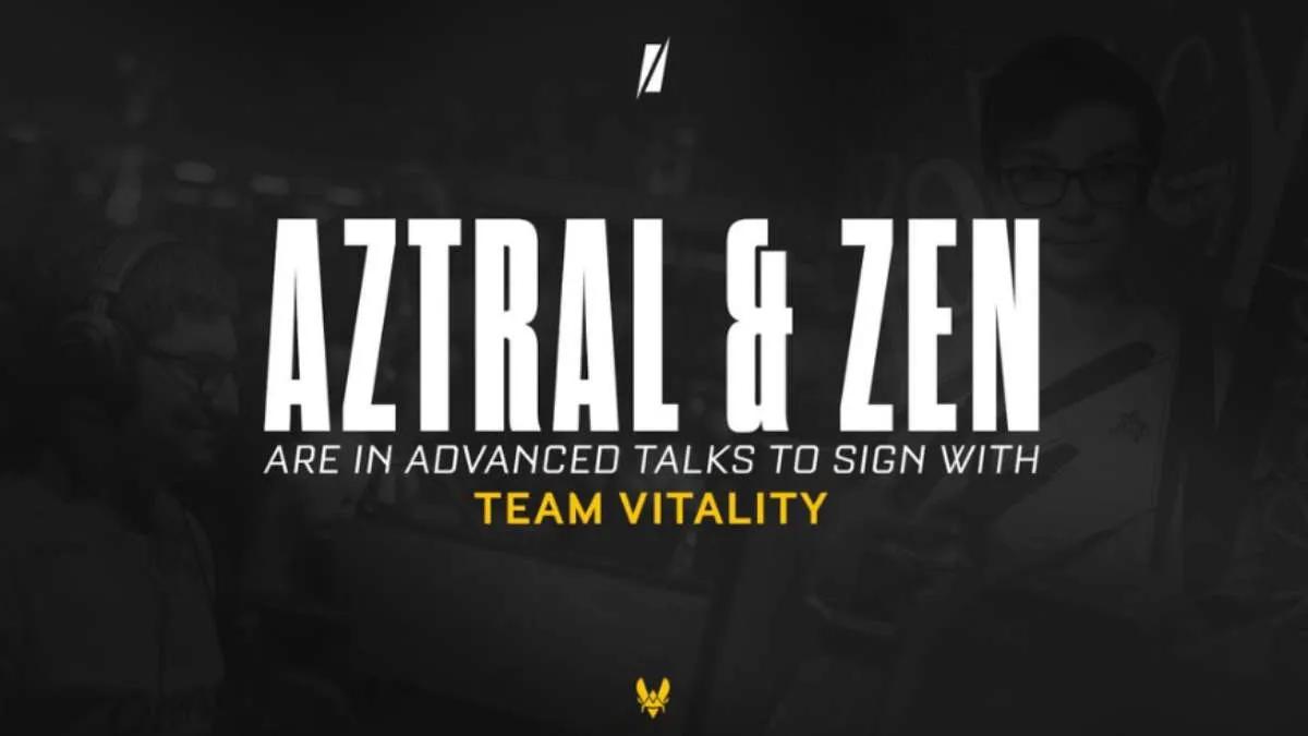 Team Vitality is negotiating with AztraL and zen