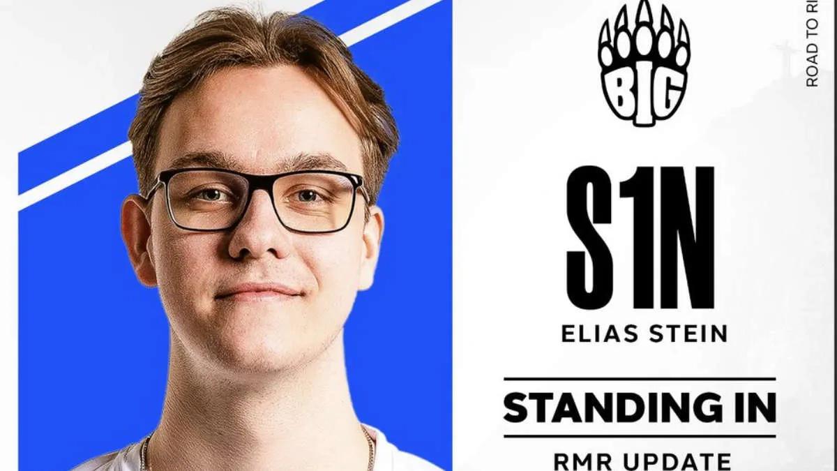 s1n moves to the BIG main roster for the RMR tournament