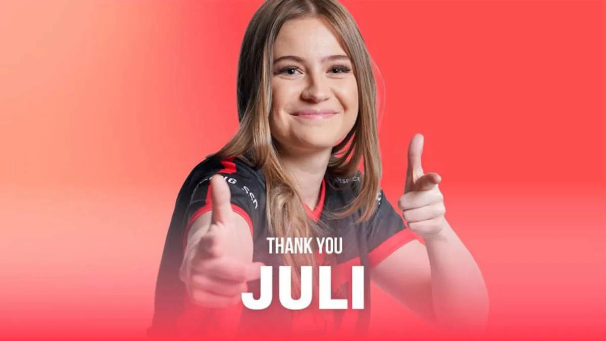 Juli leaves Counter Logic Gaming Red