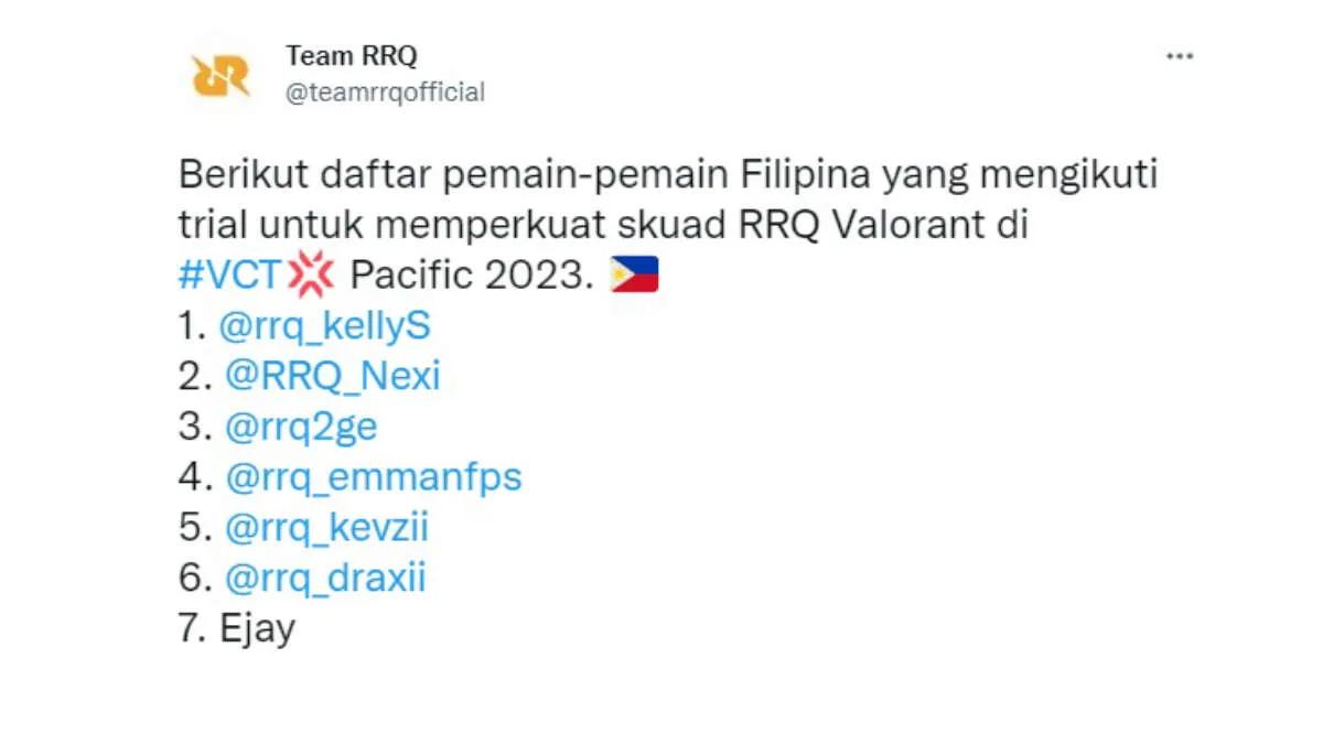 Rex Regum Qeon made roster changes for Valorant