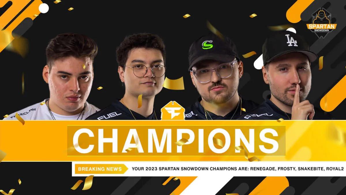 The updated FaZe Clan roster became the champion of Spacestation Gaming Spartan Showdown