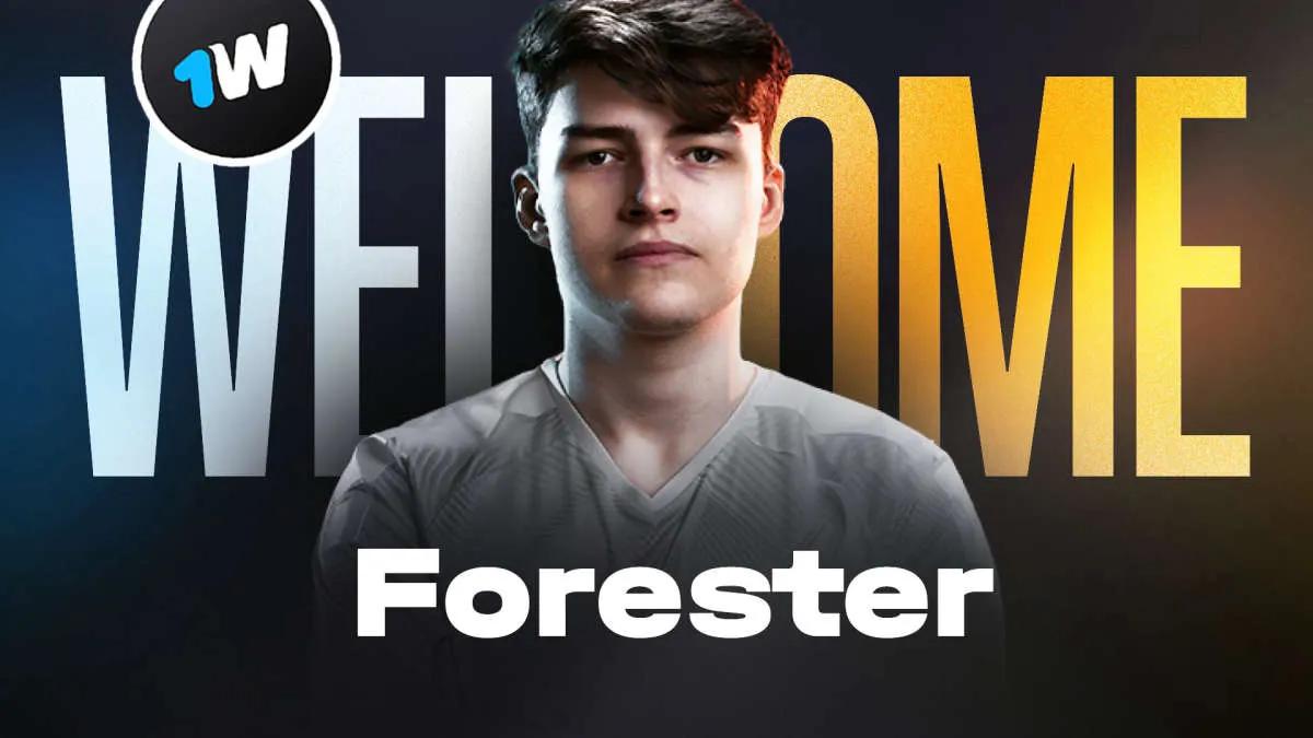 Forester joins 1WIN roster