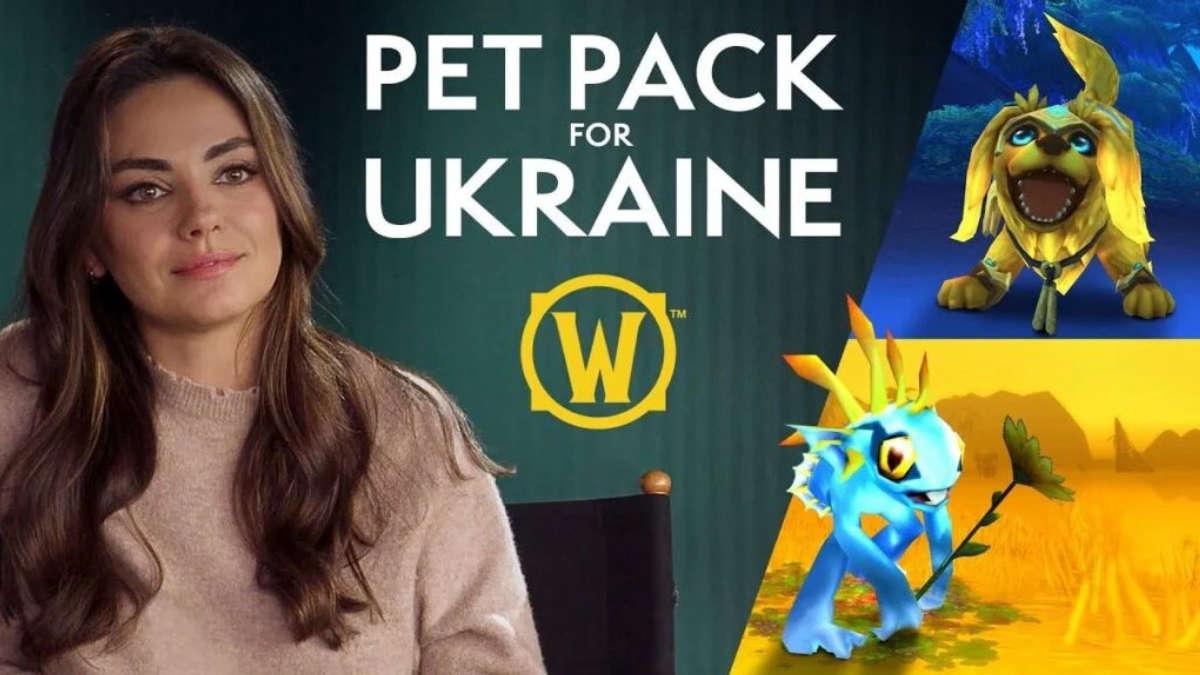 In the MMORPG World of Warcraft, a campaign has been launched to support Ukraine, during which new virtual pets have been added