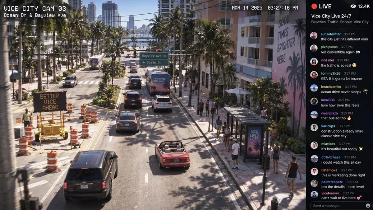 Users Offered Fresh Idea for GTA 6’s Marketing – Security Cameras Around Vice City Working 24/7