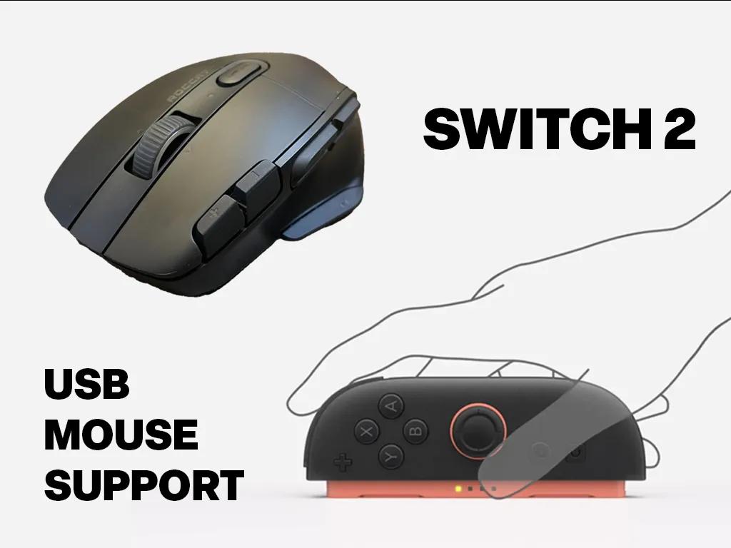 Switch 2 Now Works with a USB Mouse, and It Actually Makes Sense