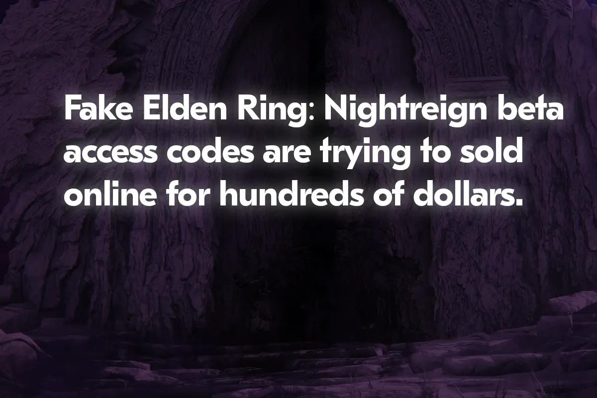 Elden Ring: Nightreign Beta Access Codes Being Place on eBay for 400 GBP