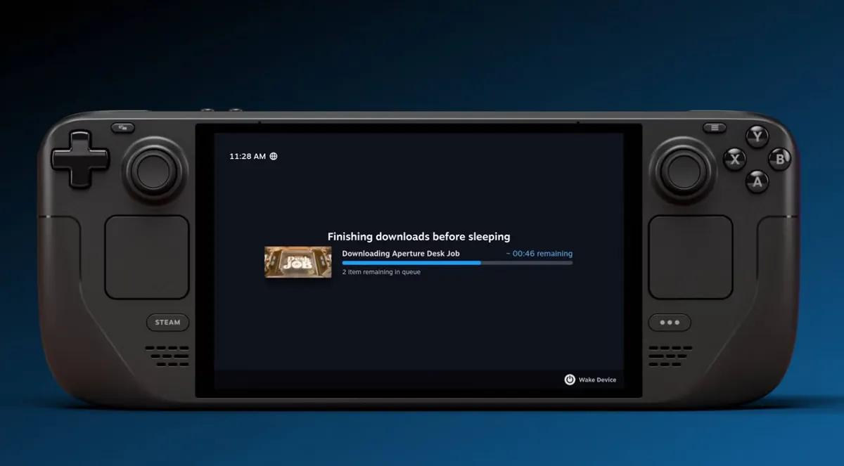 SteamDeck Update Introduces Display-Off Download Mode