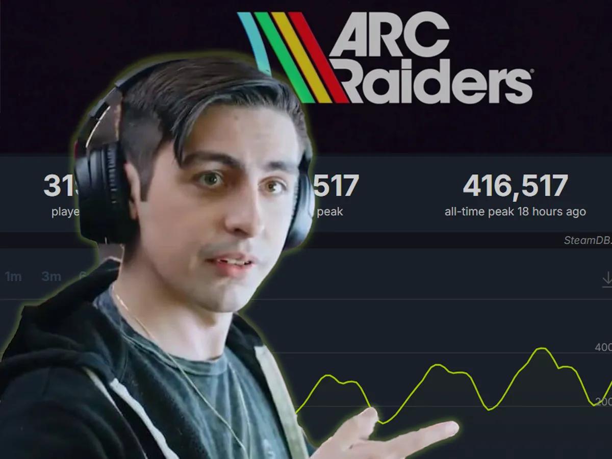 Shroud Rallies Fans To Vote Arc Raiders GOTY, and It Reaches 416,517 Players All-Time Peak