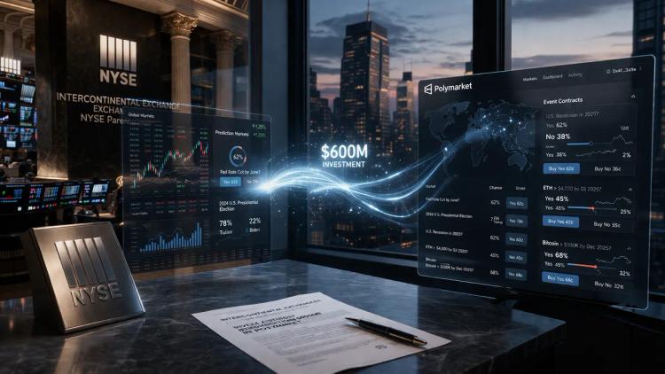 Intercontinental Exchange (NYSE Parent) Invests Additional $600 Million in Polymarket