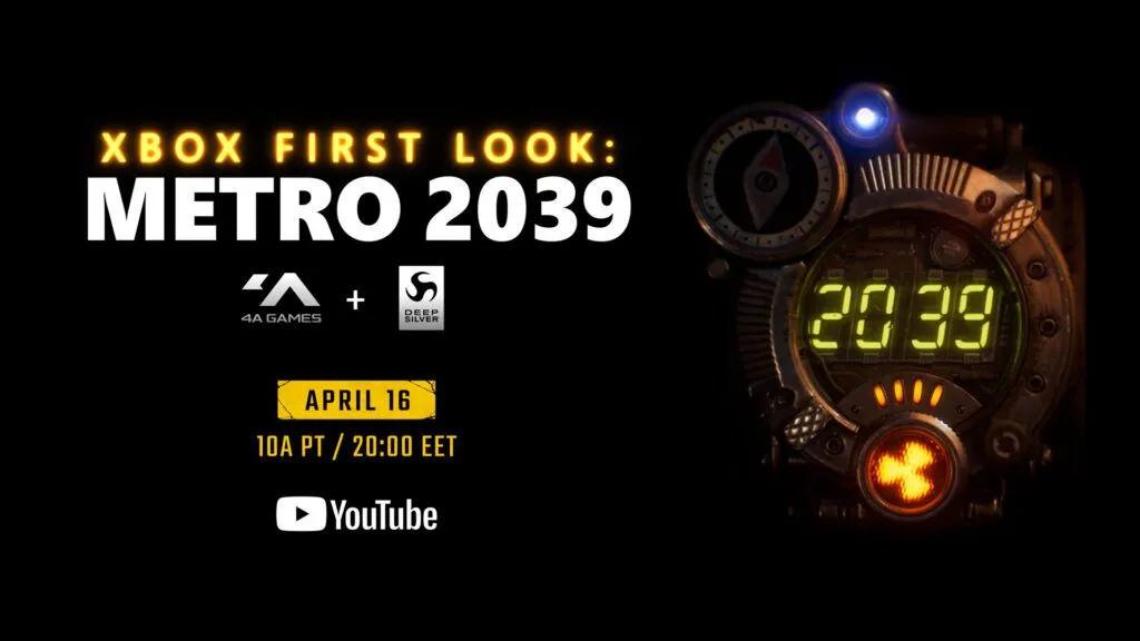 4A Games Announced Metro 2039, Official Reveal Confirmed on April 16
