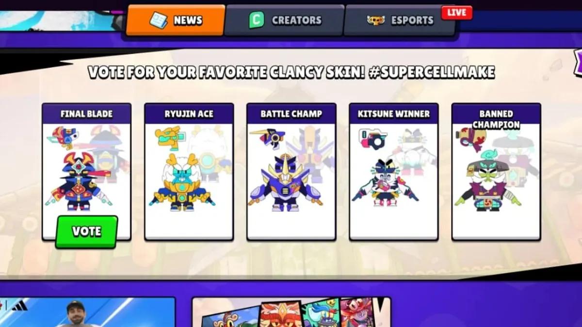 Supercell Opens Voting for Brawl Stars Make Clancy Skin Contest