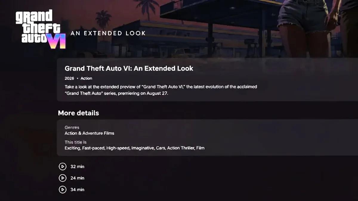 Grand Theft Auto VI: An Extended Look Is Rumored to Have Three Episodes On Netflix