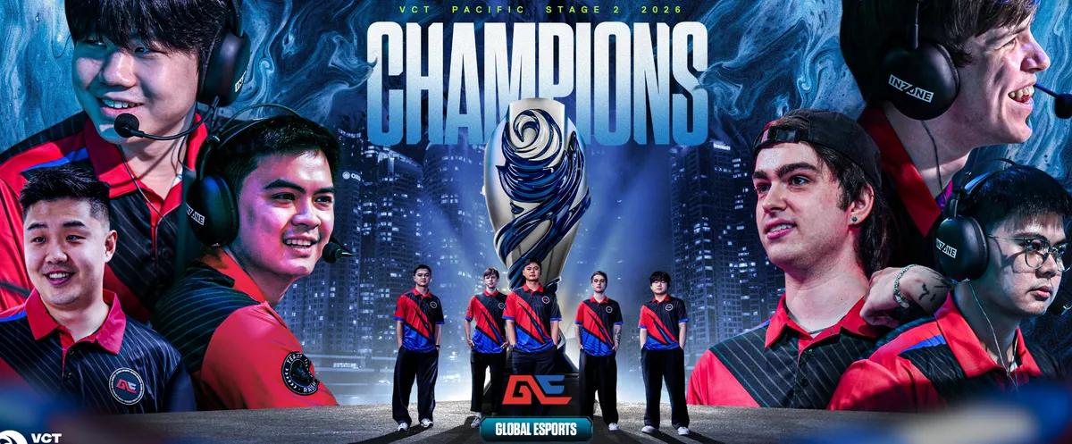 Global Esports becomes the champion of VCT 2026: Pacific Stage 2
