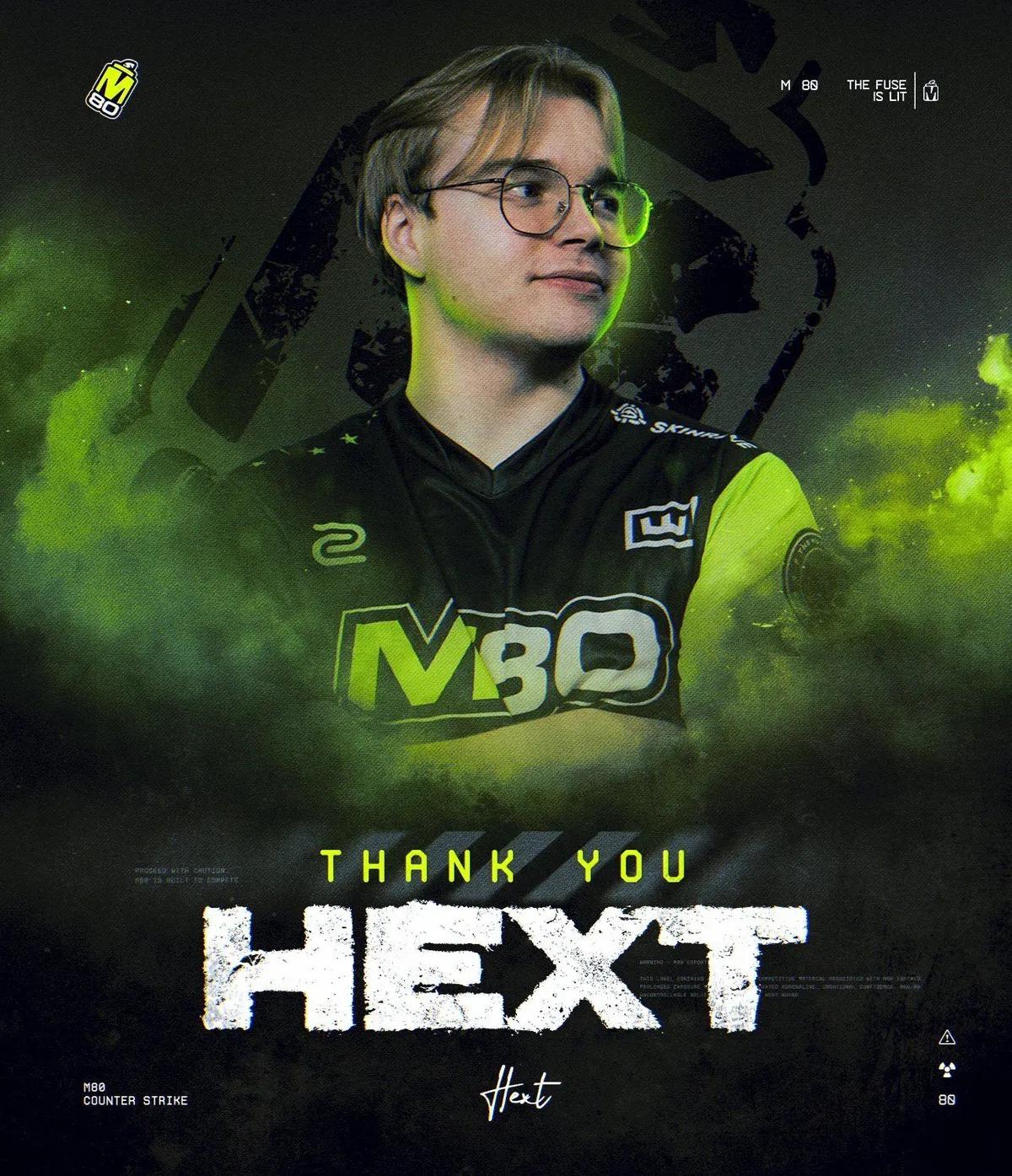 M80 Part Ways with HexT After Contract Expiry