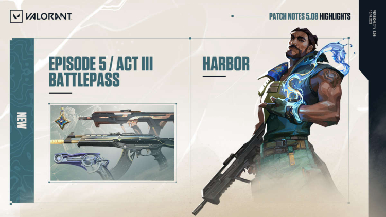 Agent Harbor, Pearl Redesigns, and Gameplay Changes – Patch 5.08 Details.  VALORANT news - eSports events review, analytics, announcements,  interviews, statistics - MI_Muz9Qm