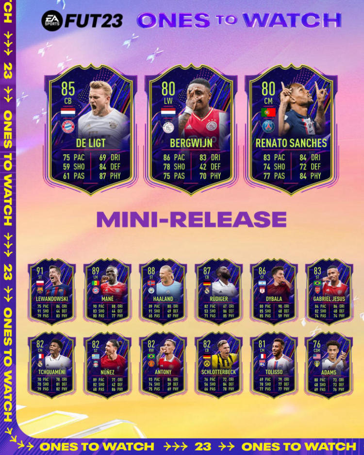 What are FIFA 22 Ones to Watch Cards? - Green Man Gaming Blog