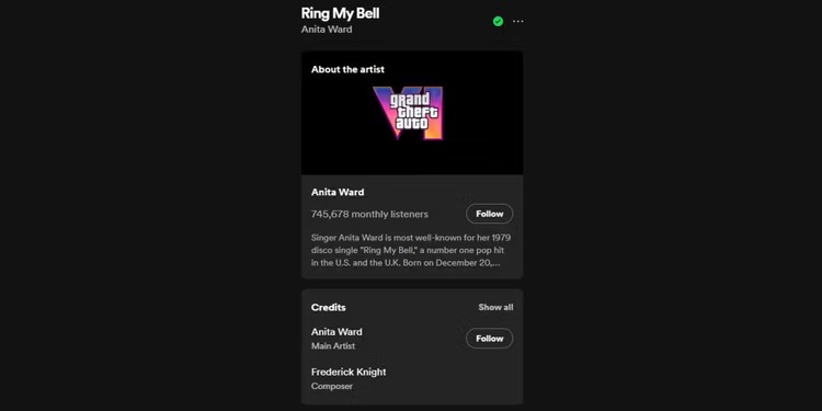 Anita Ward Drops Clues: Is Her Legendary Track 'Ring My Bell' Ringing in Grand Theft Auto 6? Fans Decode the Spotify Teaser! 1