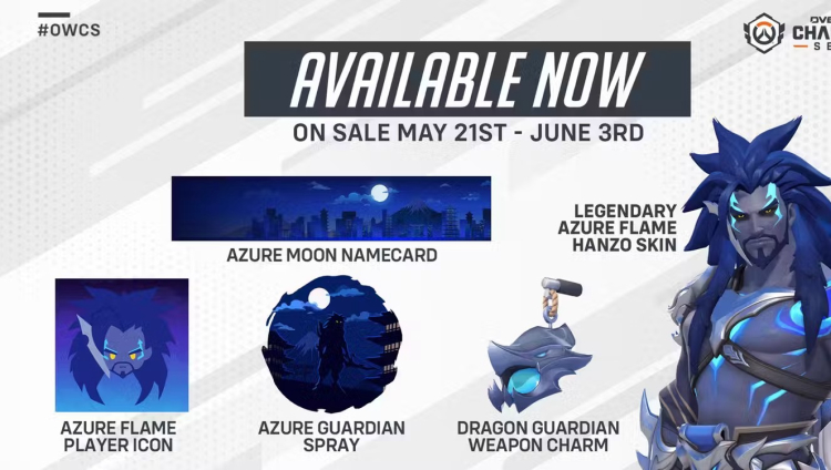 Limited Time Offer: Legendary Azure Flame Hanzo Skin in Overwatch 2 1