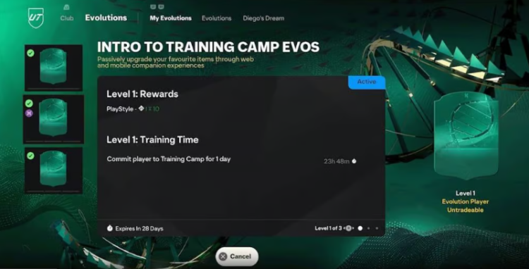 EA FC 25 Training Camp Evolutions – How It Works 1