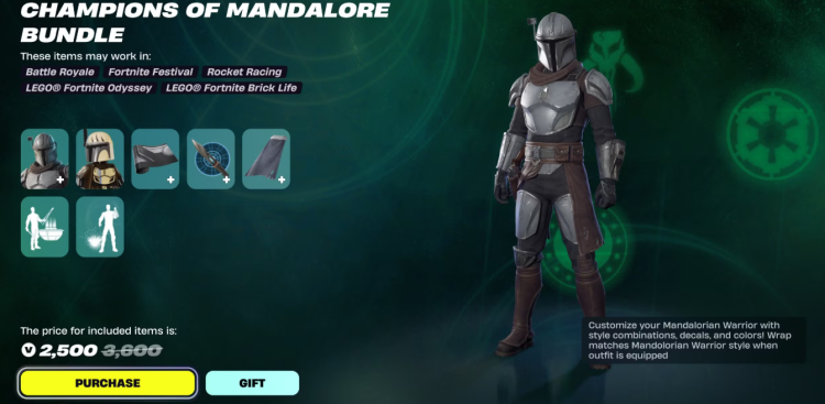 Fortnite: Customizable Mandalorian Warrior Skin – Full Showcase & Pricing Guide 1