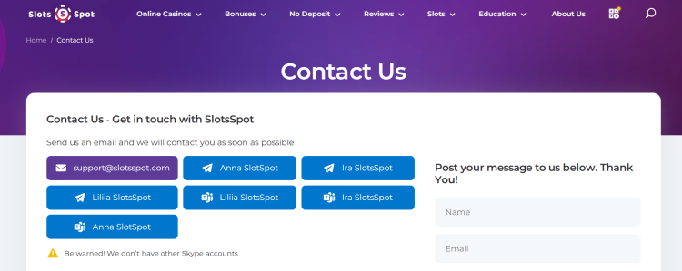 Why is it better to choose an online casino on Slotsspot? 3
