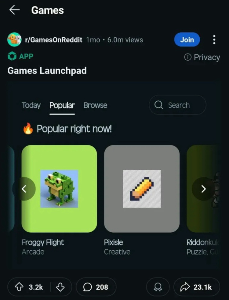 Reddit Introduces Built-In Games for Users 2