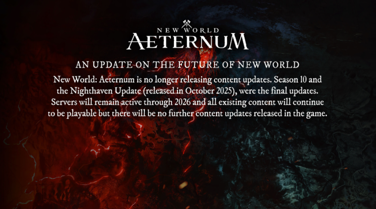 New World’s Steam Page Becomes a Tombstone as Amazon Abandons Its MMO 2