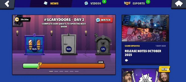 Brawl Stars Launches Scary Doors Community Event — Complete Quests and Unlock Exclusive Rewards, Including the Free Manga Kenji Hypercharge Skin 1