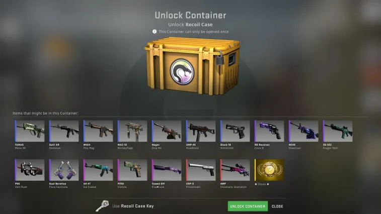 Valve has released a new case for CS:GO called Recoil Case. Photo 1