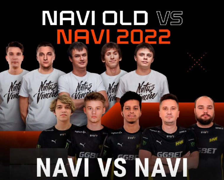 There will be a show match between the legendary roster of NAVI OLD and NAVI 2022. Photo 1